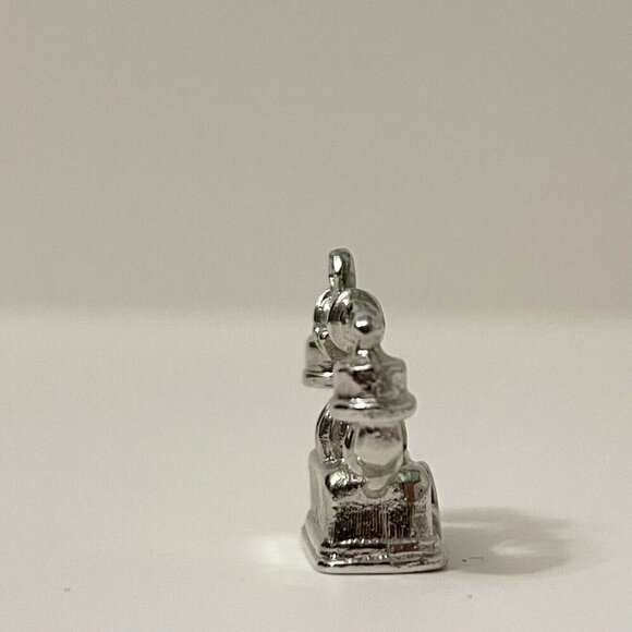 Vintage Avon Telephone Pendant Charm Metal Small No Loop - Picture 2 of 13